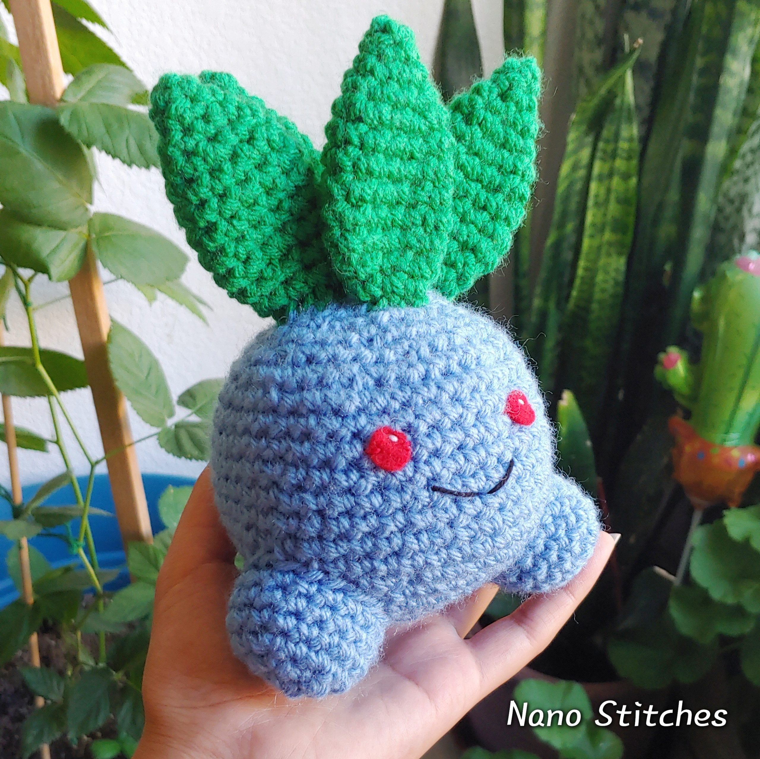 Pokemon Inspired Oddish Nerdy FREE Crochet Pattern – The Grumpy Granny